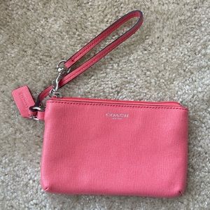 COACH Wristlet | Coral | Cars Instructions and Tag included